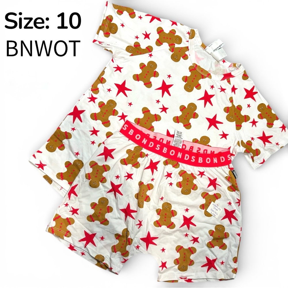 Bonds Festive Gingerbread and Star Pajama Set